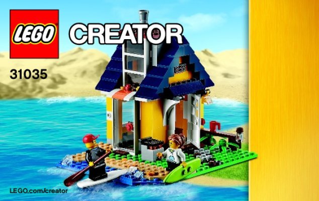 Building Instructions - LEGO - Creator - 31035 - Beach Hut: Page 1