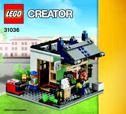 Building Instructions - LEGO - Creator - 31036 - Toy & Grocery Shop: Page 1