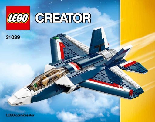 Building Instructions - LEGO - Creator - 31039 - Blue Power Jet: Page 1