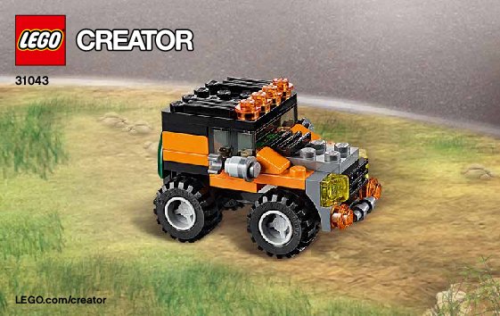 Building Instructions - LEGO - Creator - 31043 - Chopper Transporter: Page 1