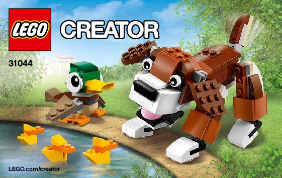 Building Instructions - LEGO - Creator - 31044 - Park Animals: Page 1