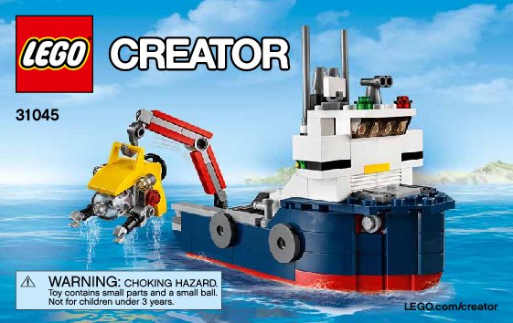 Building Instructions - LEGO - Creator - 31045 - Ocean Explorer: Page 1