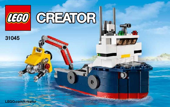 Building Instructions - LEGO - Creator - 31045 - Ocean Explorer: Page 1