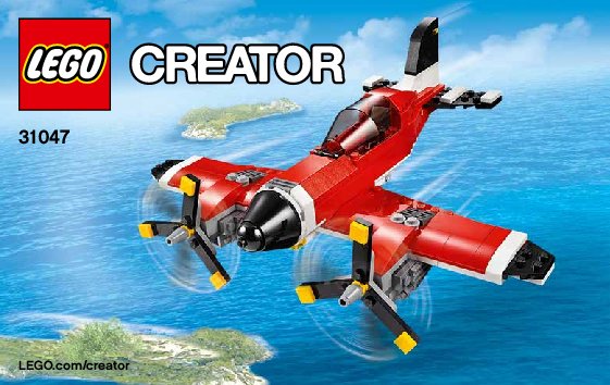 Building Instructions - LEGO - Creator - 31047 - Propeller Plane: Page 1