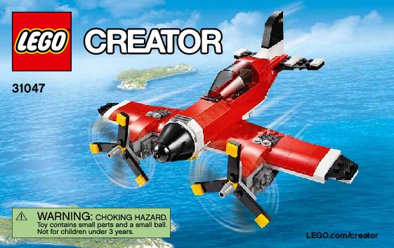 Building Instructions - LEGO - Creator - 31047 - Propeller Plane: Page 1