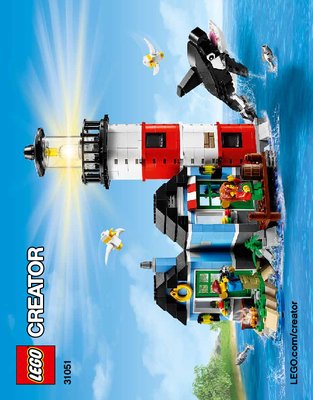 Building Instructions - LEGO - Creator - 31051 - Lighthouse Point: Page 1