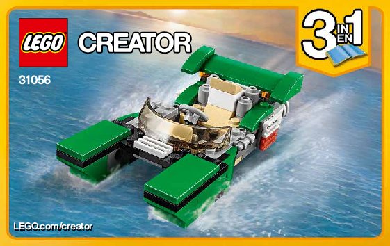 Building Instructions - LEGO - Creator - 31056 - Green Cruiser: Page 1