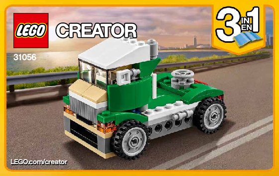 Building Instructions - LEGO - Creator - 31056 - Green Cruiser: Page 1