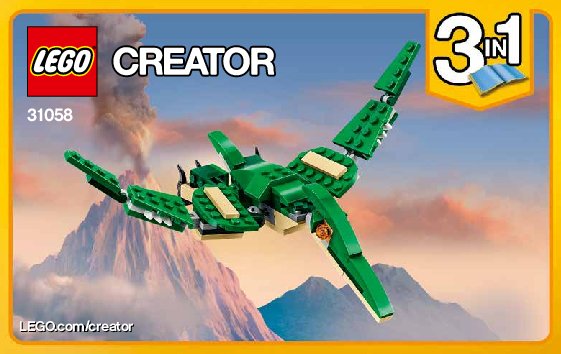 Building Instructions - LEGO - Creator - 31058 - Mighty Dinosaurs: Page 1