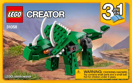 Lego creator 31058 instructions sale