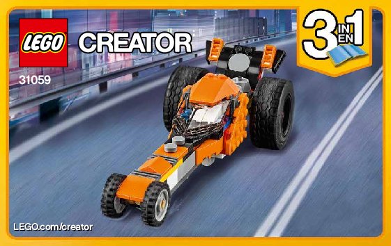 Building Instructions LEGO Creator 31059 Sunset Street Bike