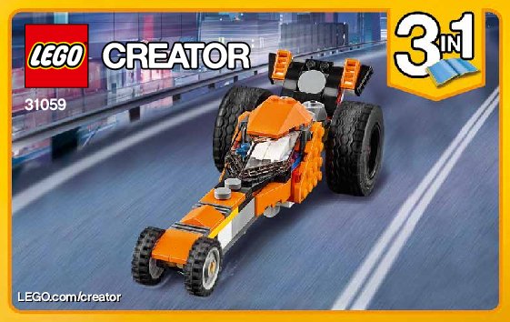 Building Instructions - LEGO - Creator - 31059 - Sunset Street Bike: Page 1