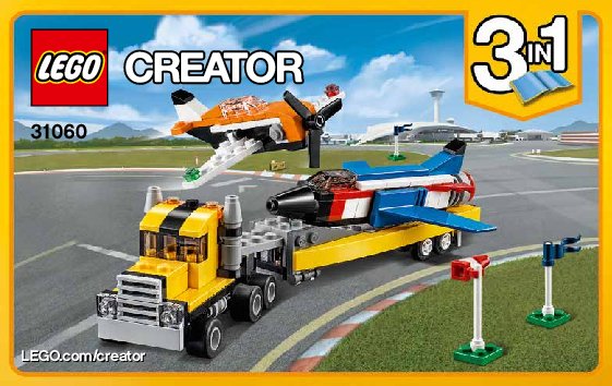 Building Instructions - LEGO - Creator - 31060 - Airshow Aces: Page 1