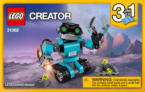 Building Instructions - LEGO - Creator - 31062 - Robo Explorer: Page 1