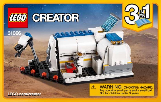 Building Instructions - LEGO - Creator - 31066 - Space Shuttle Explorer: Page 1