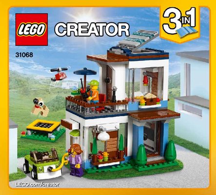 Building Instructions - LEGO - Creator - 31068 - Modular Modern Home: Page 1