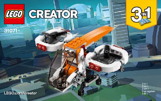 Building Instructions - LEGO - Creator 3-in-1 - 31071 - Drone Explorer: Page 1