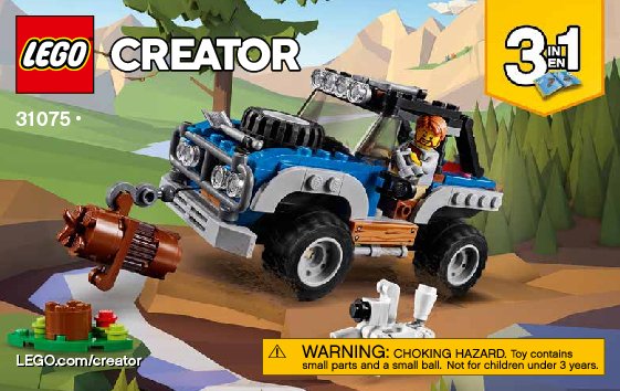 Building Instructions - LEGO - Creator 3-in-1 - 31075 - Outback Adventures: Page 1