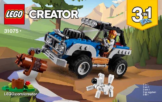 Building Instructions - LEGO - Creator 3-in-1 - 31075 - Outback Adventures: Page 1