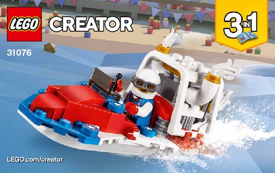 Building Instructions - LEGO - Creator 3-in-1 - 31076 - Daredevil Stunt Plane: Page 1