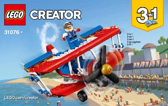 Building Instructions - LEGO - Creator 3-in-1 - 31076 - Daredevil Stunt Plane: Page 1