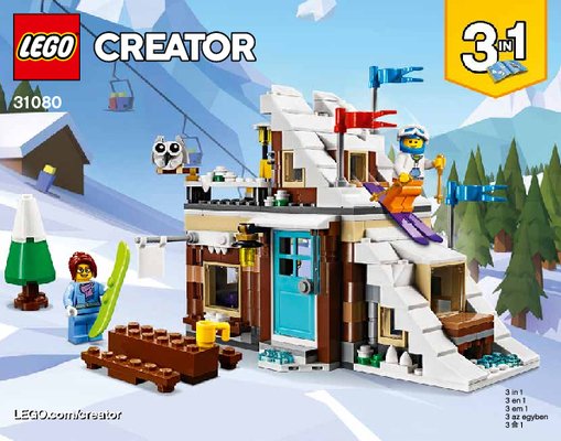 Building Instructions - LEGO - Creator 3-in-1 - 31080 - Modular Winter Vacation: Page 1