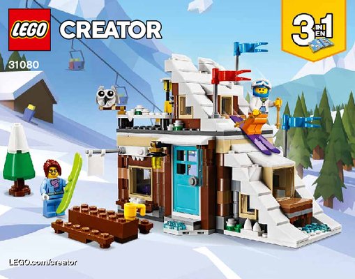 Building Instructions - LEGO - Creator 3-in-1 - 31080 - Modular Winter Vacation: Page 1