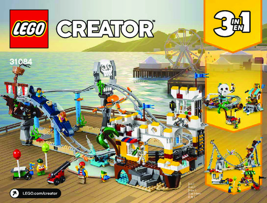 Building Instructions - LEGO - 31084 - Pirate Roller Coaster: Page 1