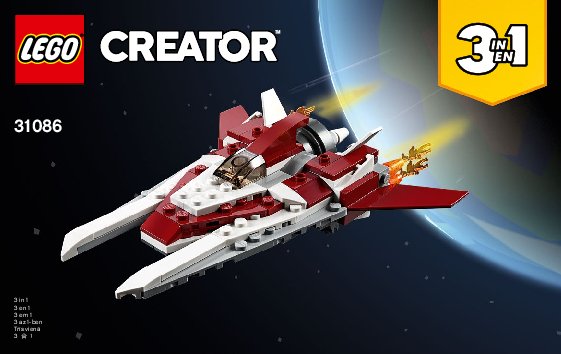 Building Instructions - LEGO - 31086 - Futuristic Flyer: Page 1