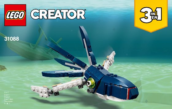 Building Instructions - LEGO - 31088 - Deep Sea Creatures: Page 1