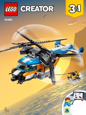 Building Instructions - LEGO - 31096 - Twin-Rotor Helicopter: Page 1