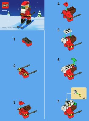 Building Instructions - LEGO - 40000 - LEGO Cool Santa Set: Page 1