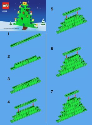 Building Instructions - LEGO - 40002 - LEGO X-mas Tree: Page 1