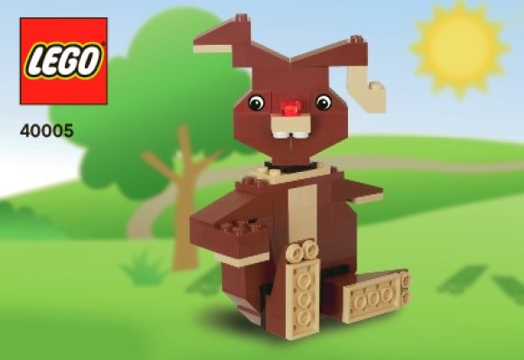 Building Instructions - LEGO - 40005 - LEGO Easter Bunny: Page 1