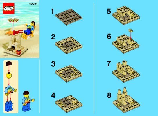 Building Instructions - LEGO - 40054 - Summer Scene: Page 1