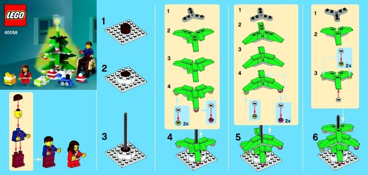 Building Instructions - LEGO - 40058 - Decorating the tree: Page 1