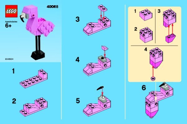 Building Instructions - LEGO - 40068 - Monthly Minibuild Aug 2013: Page 1