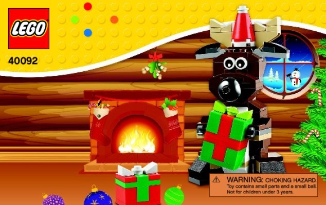 Building Instructions - LEGO - 40092 - Reindeer: Page 1