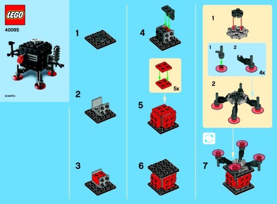 Building Instructions - LEGO - 40095 - Monthly Minibuild February: Page 1