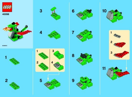 Building Instructions - LEGO - 40098 - Monthly Minibuild May: Page 1