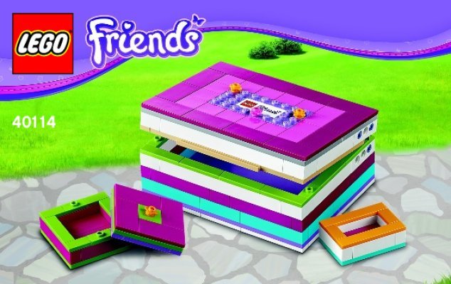 Building Instructions - LEGO - Friends - 40114 - LEGO® Friends Buildable Jewelry Box: Page 1