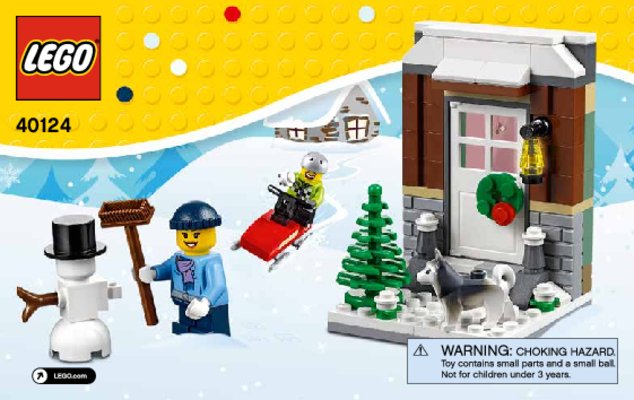 Building Instructions - LEGO - 40124 - Winter Fun: Page 1