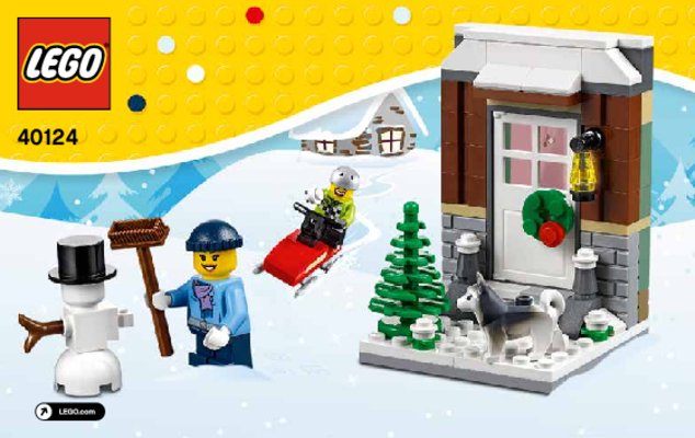 Building Instructions - LEGO - 40124 - Winter Fun: Page 1