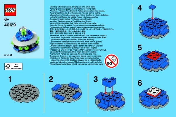 Building Instructions - LEGO - 40129 - Monthly Mini Build April – UFO: Page 1