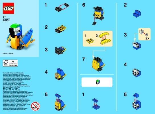 Building Instructions - LEGO - 40131 - MMB June 2015 Parrot: Page 1