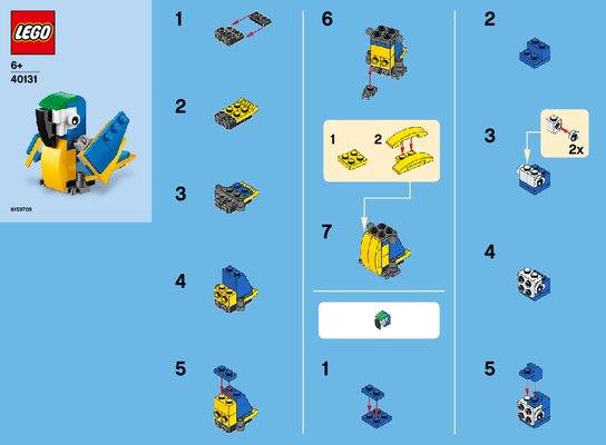 Building Instructions - LEGO - 40131 - MMB June 2015 Parrot: Page 1