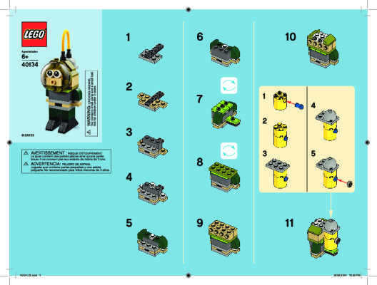 Building Instructions - LEGO - 40134 - Monthly Mini Build September – Diver: Page 1