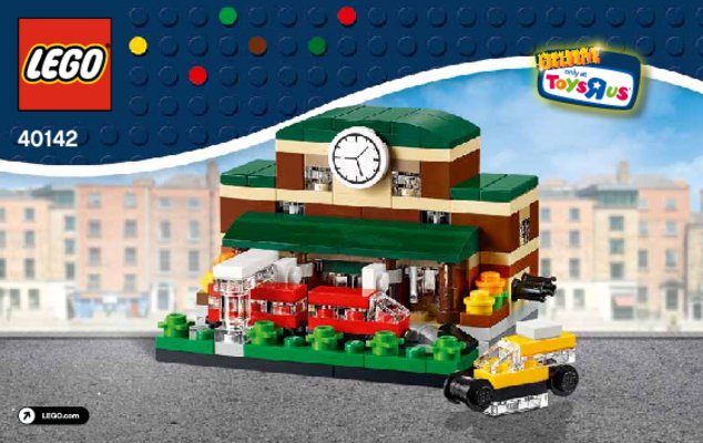 Building Instructions - LEGO - 40142 - Bricktober Train Station: Page 1