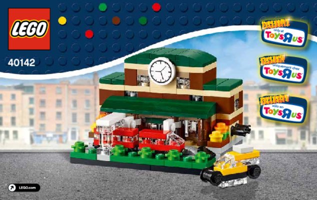 Building Instructions - LEGO - 40142 - Bricktober Train Station: Page 1