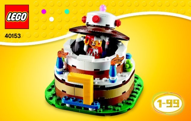 Building Instructions - LEGO - 40153 - Birthday Table Decoration: Page 1